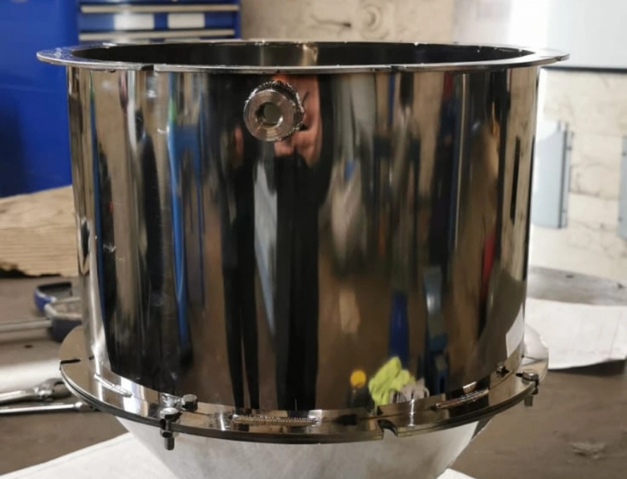 Sheet metal work cylinder